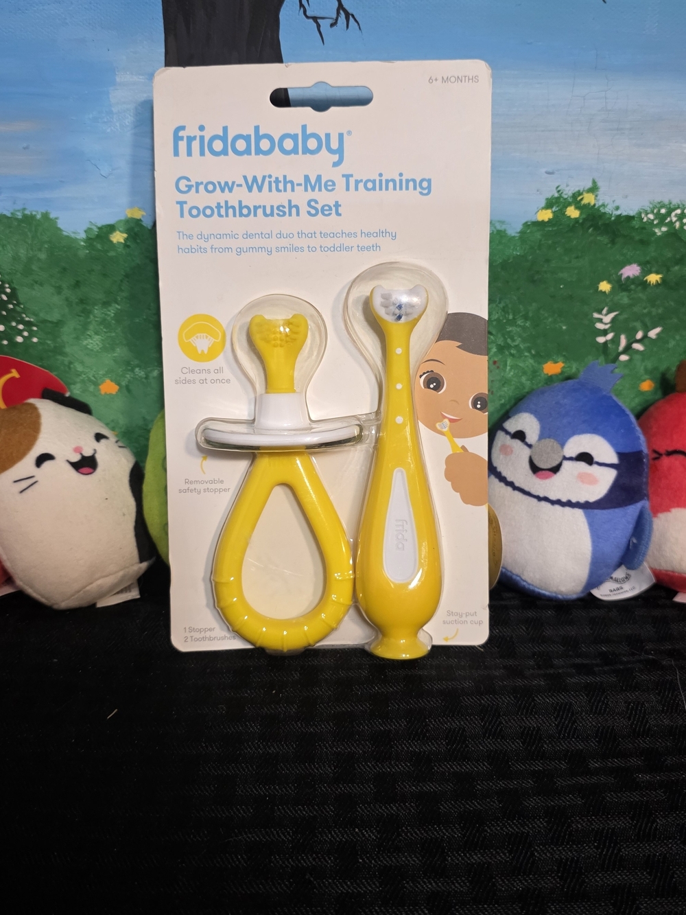 fridababy Grow-With-Me Training Toothbrush Set - Yellow